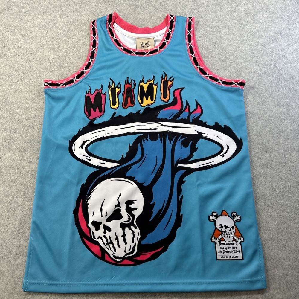 Lebron & D.Wade Miami Heat Reapers Of South Beach Brand X Basketball Jersey XS